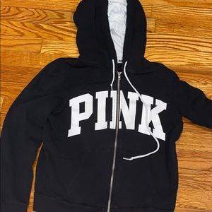 PINK zip up sweatshirt